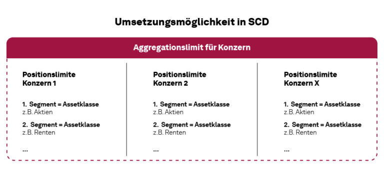 Aufbau der Aggregationslimite auf Konzernebene mit SimCorp Dimension